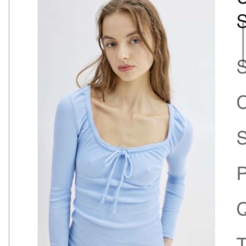 Light Blue Women's Top Urban Outfitters